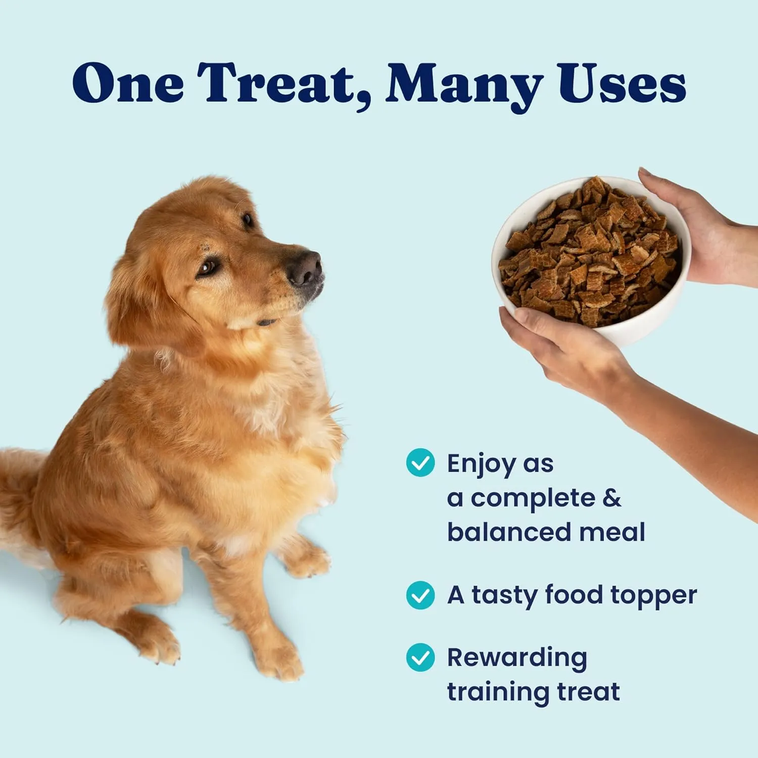 Solid Gold Air Dried Dog Food Toppers for Picky Eaters - Healthy Dog Treats Made with Real Beef to Serve as Meal Topper or Dog Treat - Supports Muscle Growth, Immunity, and Healthy Digestion - 1 LB