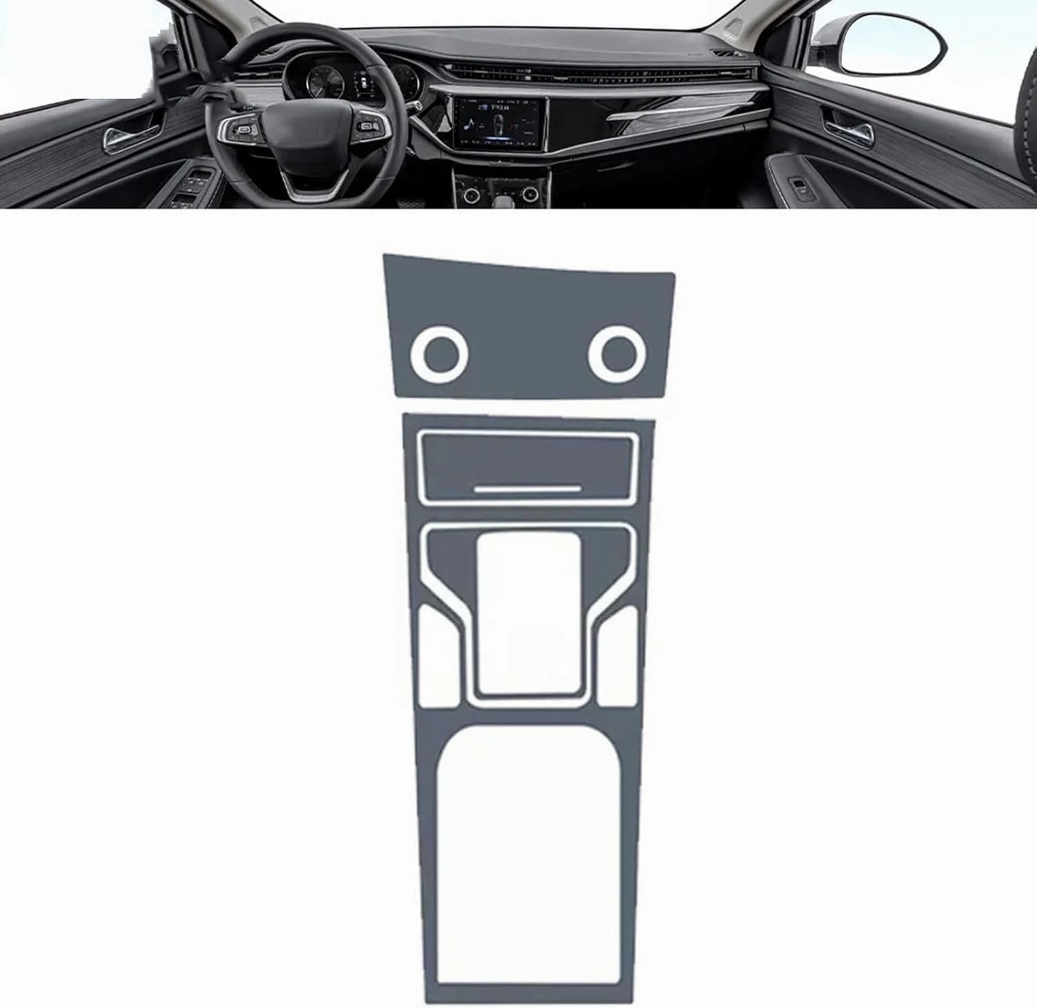 SPANN Car Interior Central Console Gear Panel Navigation Screen TPU Protector Film, Fit For Chery Arrizo5 2019-2023 Accessories