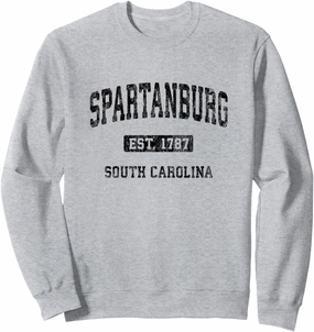 Spartanburg South Carolina SC Vintage Athletic Sports Design Sweatshirt