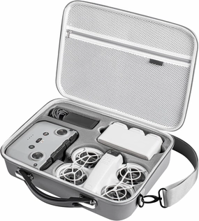 STARTRC PHOTO Neo Case for DJI Neo Accessories,Portable PU Leather Shoulder Bag for DJI Neo Fly More Combo Drone/RC-N3/Battery