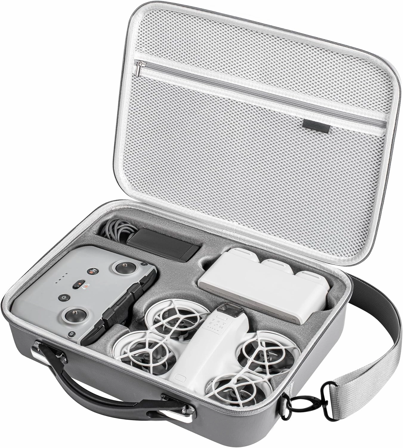 STARTRC PHOTO Neo Case for DJI Neo Accessories,Portable PU Leather Shoulder Bag for DJI Neo Fly More Combo Drone/RC-N3/Battery