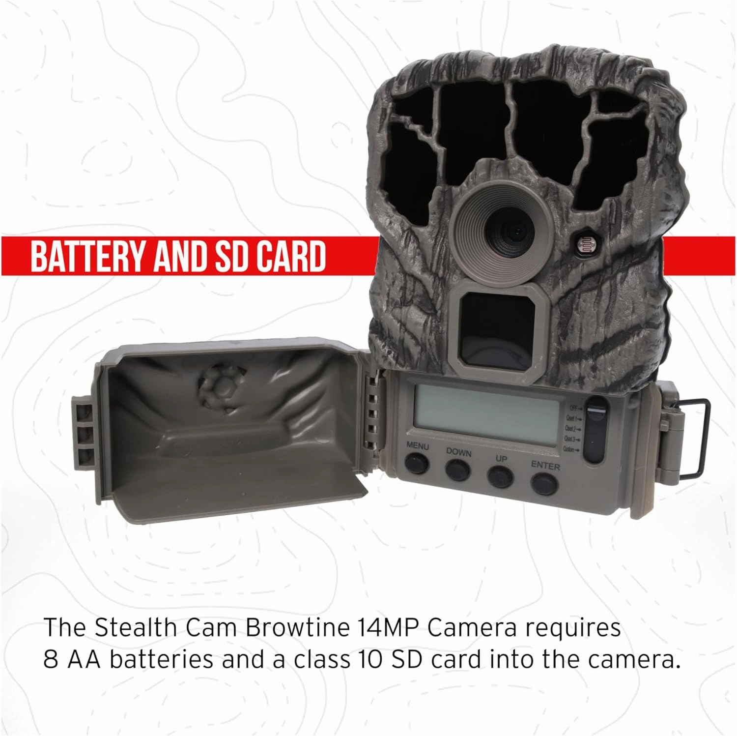 Stealth Cam Browtine 14MP Trail Camera (4-Pack) Bundle with 32GB Memory Card (4-Pack) and Card Reader (9 Items)