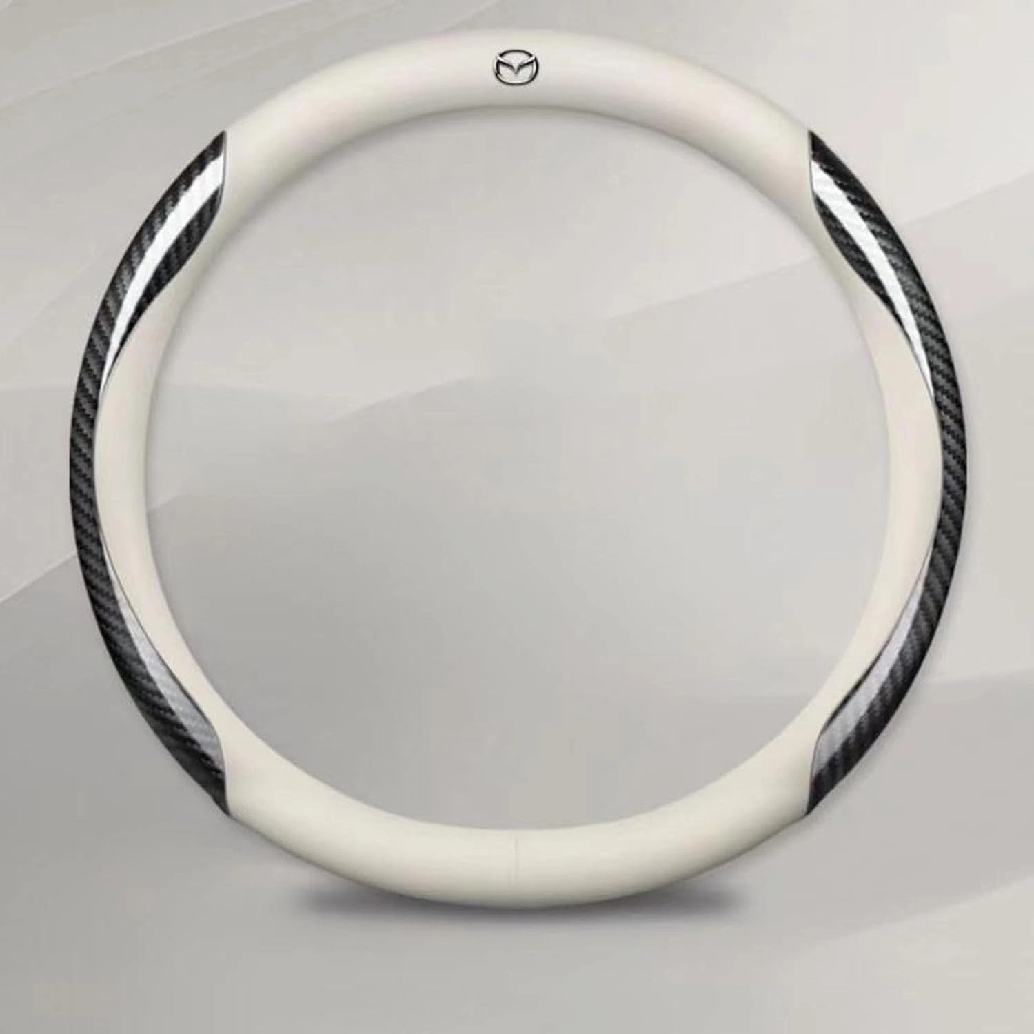 Steering Wheel Cover for Mazda Biante 2008-2018, Non-Slip Breathable Steering Wheel Cover, Soft and Shock-Absorbing Car Steering Wheel Protective Cover,B