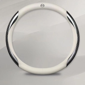 Steering Wheel Cover for Mazda Biante 2008-2018, Non-Slip Breathable Steering Wheel Cover, Soft and Shock-Absorbing Car Steering Wheel Protective Cover,B