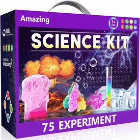 STEM Science Kits for Kids Age 8-12, Mini Science Lab with 75  Easy Science Experiments, Featuring Chemistry Set, Science Magic, Earth Science, Educational Toys for Boys and Girls
