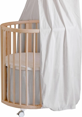 Stokke Sleepi Mini Bed Skirt by Pehr, Grey - Compatible with Stokke Sleepi Mini - Available in Numerous Colors - Machine Washable, Soft Organic Cotton
