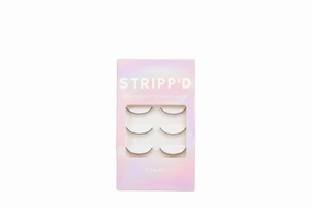 Stripp'd Non-Magnetic Designer Lashes by SoCal Beauty - 5 Pairs of Reusable Strip Lashes for Lash Artists, Customizable Faux Mink Lashes, 10-Wear Durability - Perfect with Designer Eyeliners