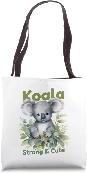 Strong and cute, Koala bear, marsupial, mammal Tote Bag