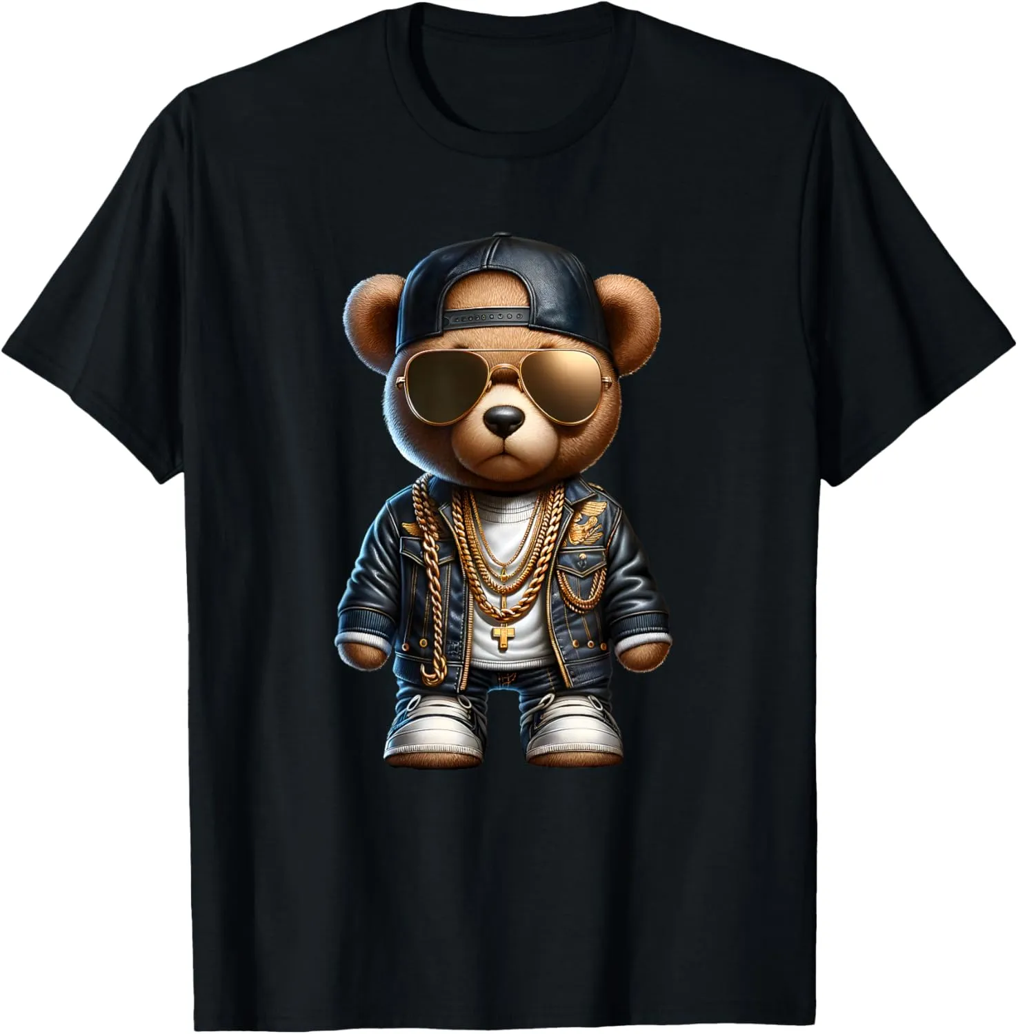 stylish bear with golden chains T-Shirt