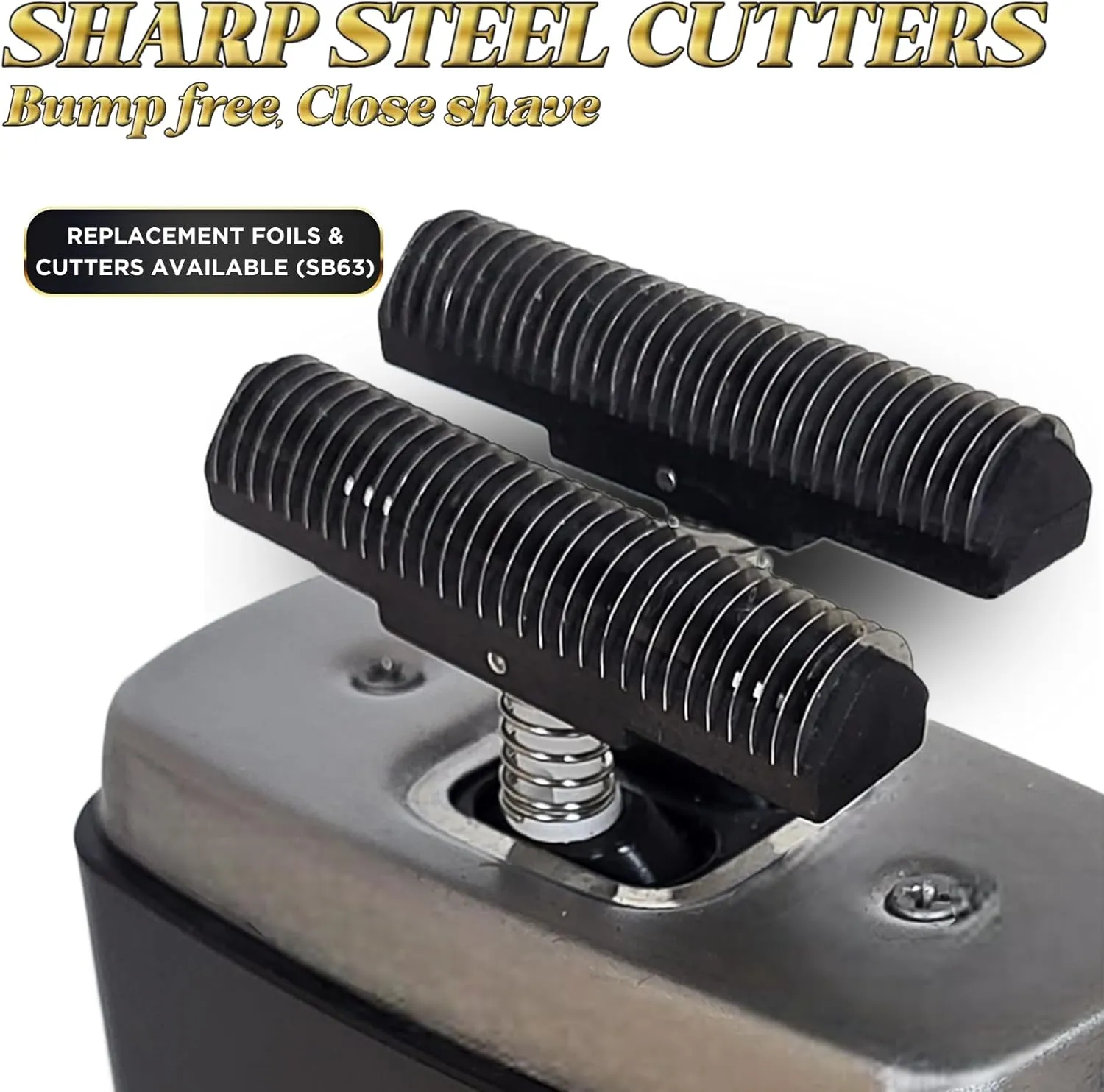 Supreme Trimmer Crunch Electric Razor for Men | 150 Minute Runtime, Waterproof Wet/Dry Men's Electric Corded/Cordless Double Foil Shaver for Stubble | STF602