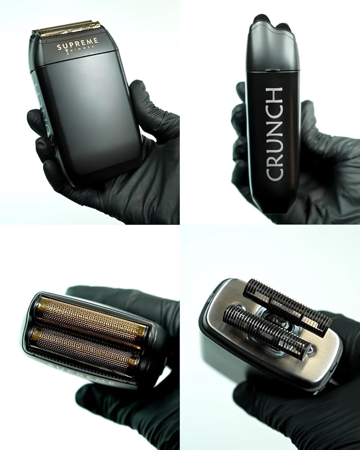 Supreme Trimmer Crunch Electric Razor for Men | 150 Minute Runtime, Waterproof Wet/Dry Men's Electric Corded/Cordless Double Foil Shaver for Stubble | STF602