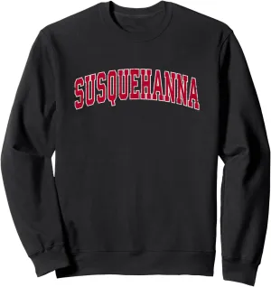 Susquehanna Pennsylvania PA Vintage Sports Design Red Design Sweatshirt