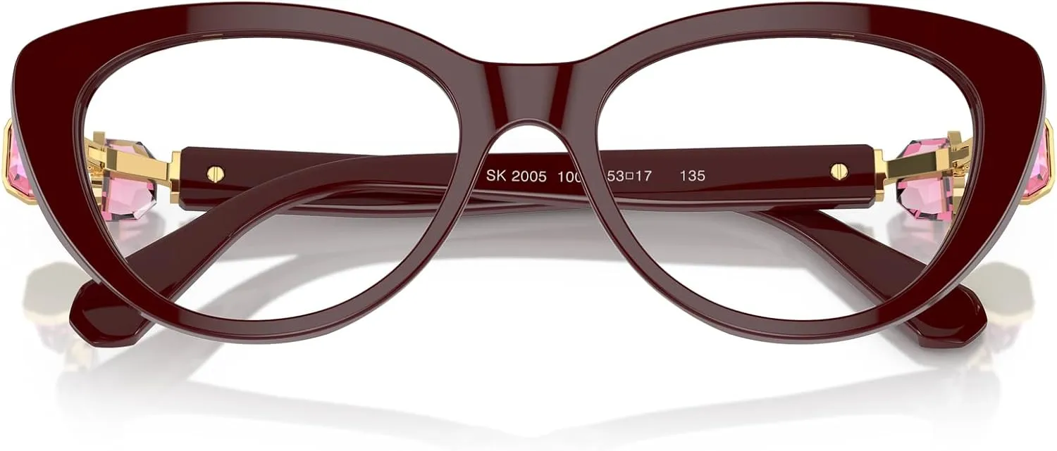 Swarovski Women's Sk2005 Cat Eye Prescription Eyewear Frames