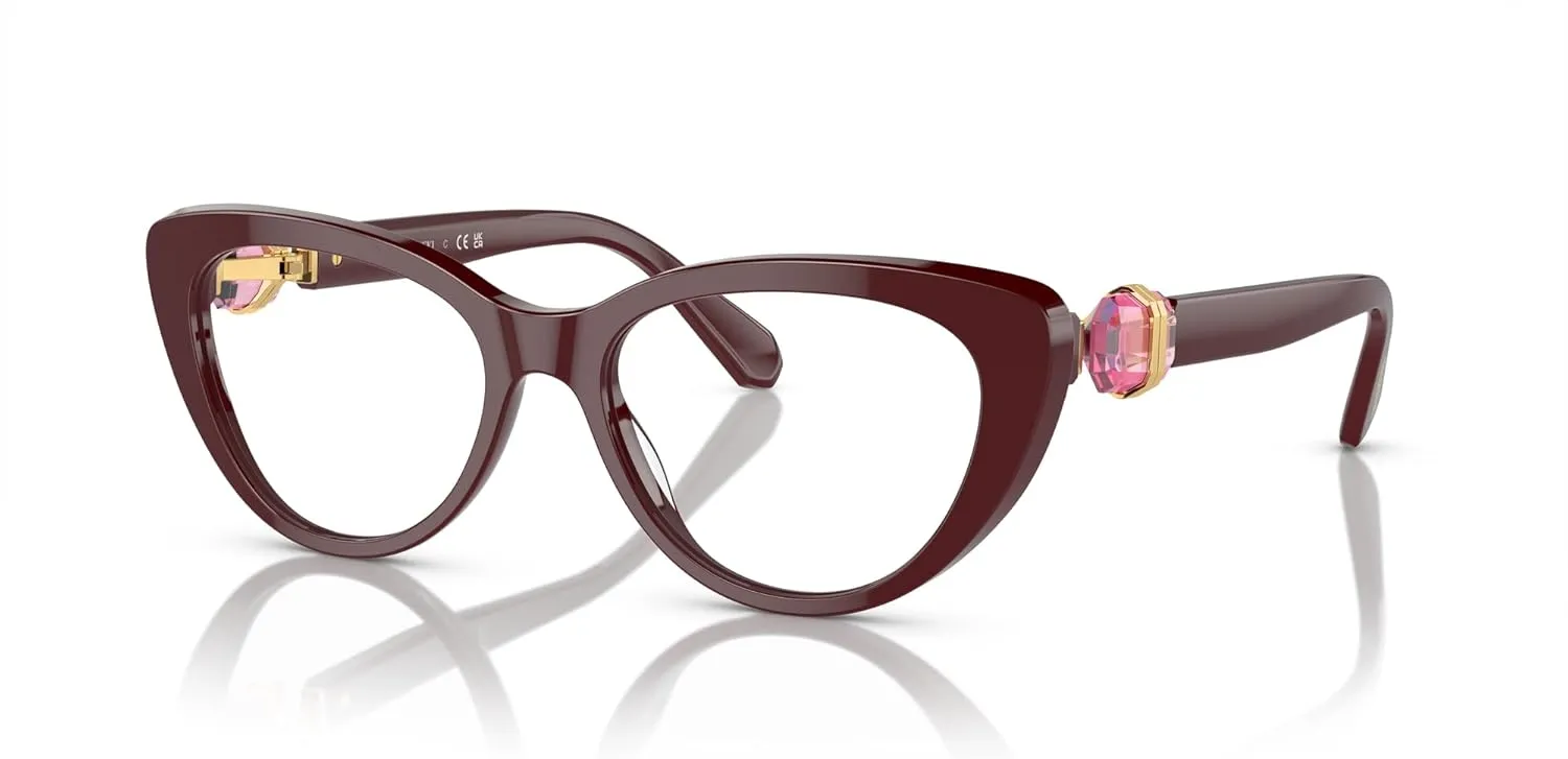 Swarovski Women's Sk2005 Cat Eye Prescription Eyewear Frames