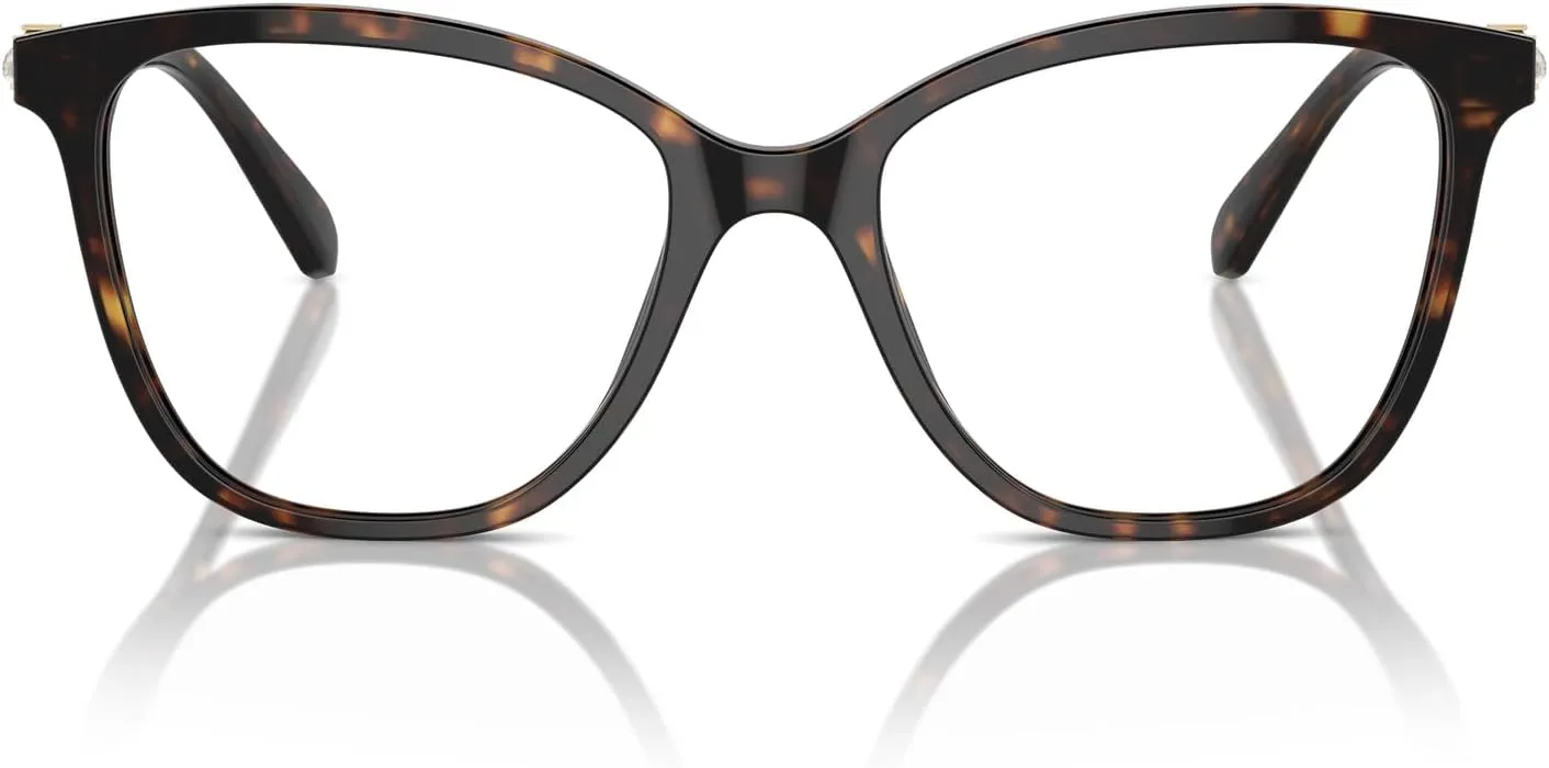 Swarovski Women's Sk2020f Low Bridge Fit Square Prescription Eyewear Frames