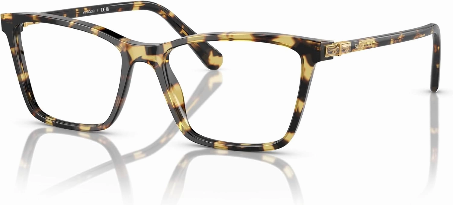 Swarovski Women's Sk2015 Rectangular Prescription Eyewear Frames