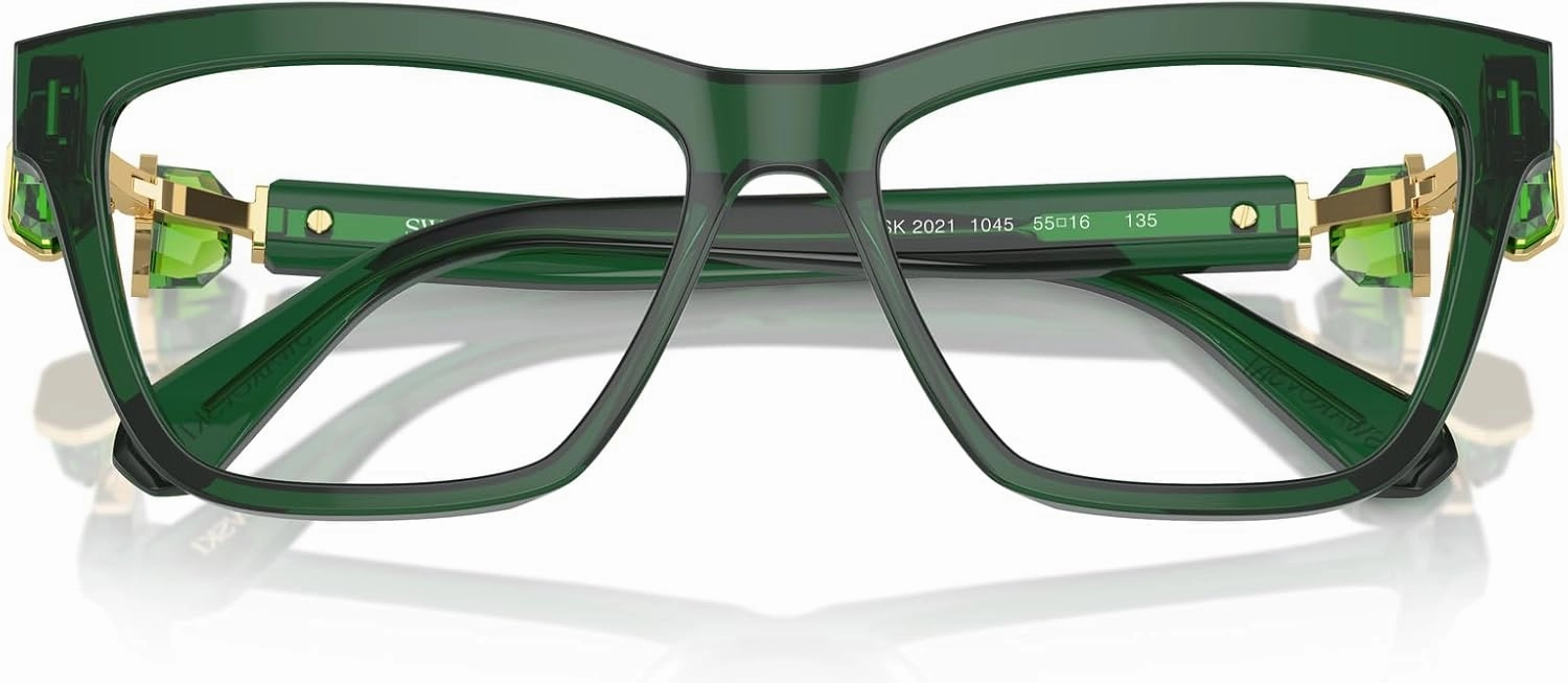 Swarovski Women's Sk2021 Square Prescription Eyewear Frames