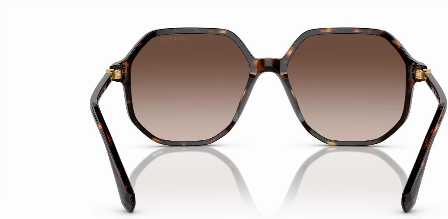Swarovski Women's Sk6003f Low Bridge Fit Octagonal Sunglasses