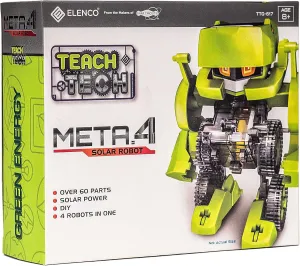 Teach Tech "Meta.4", Transforming Robot, STEM Solar Toys for Kids 8 