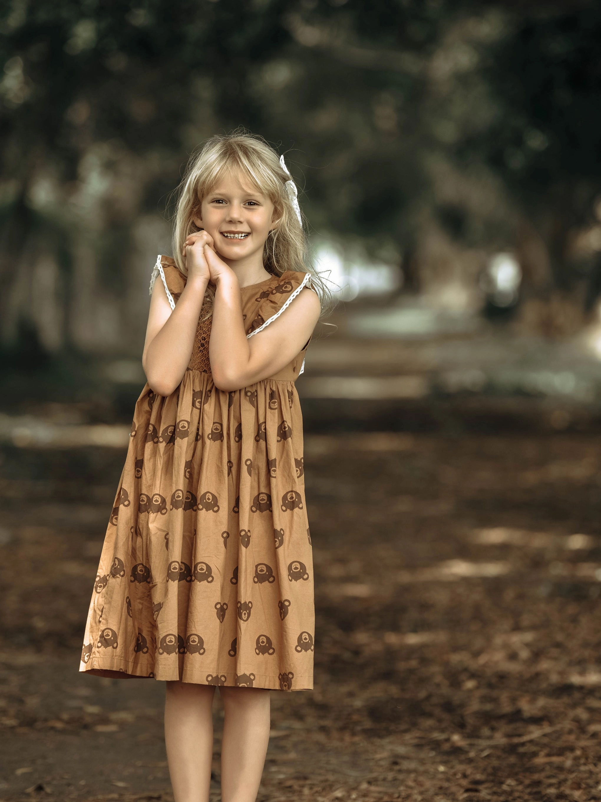 Teddy Bear Smocked Dress