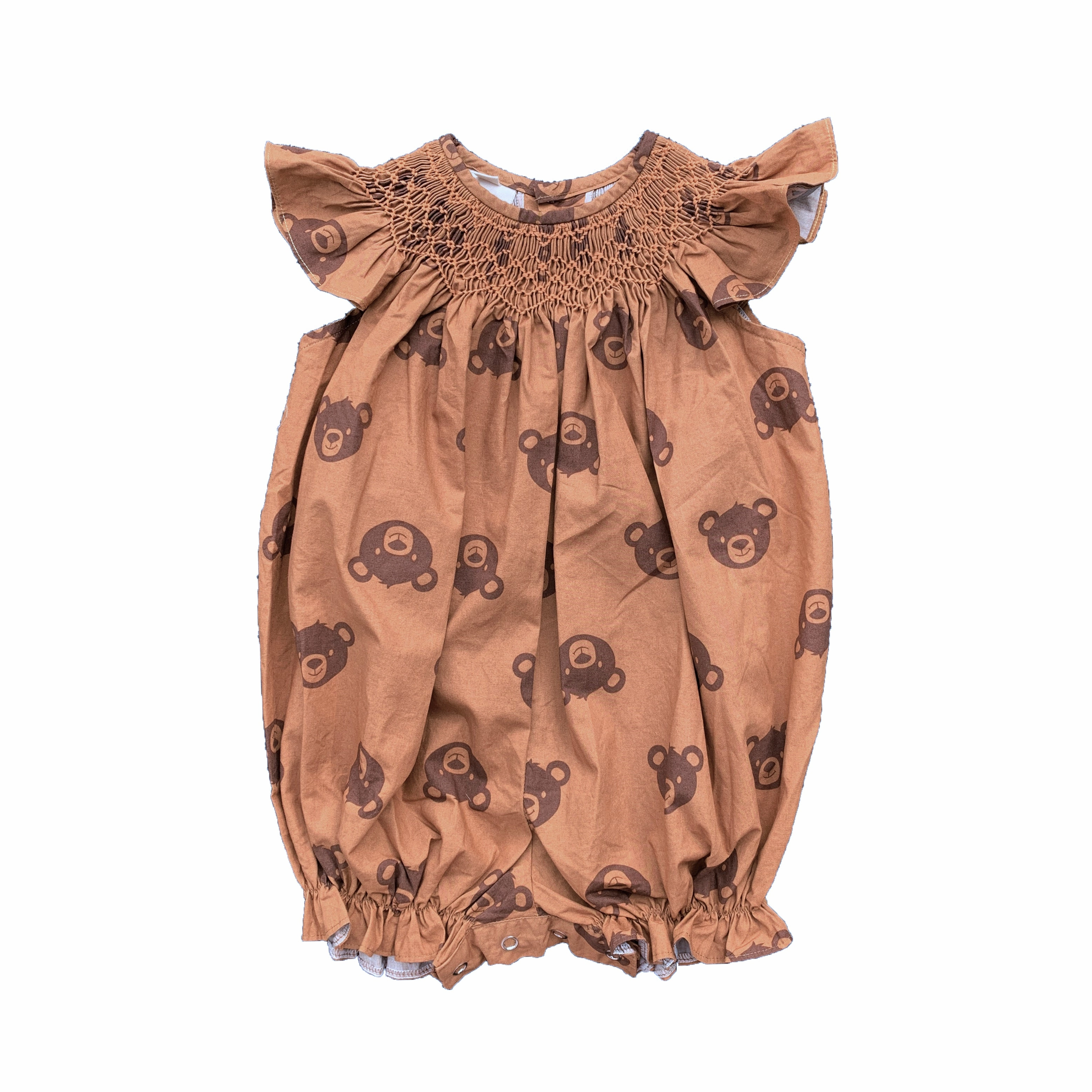 Teddy Bear Smocked Romper