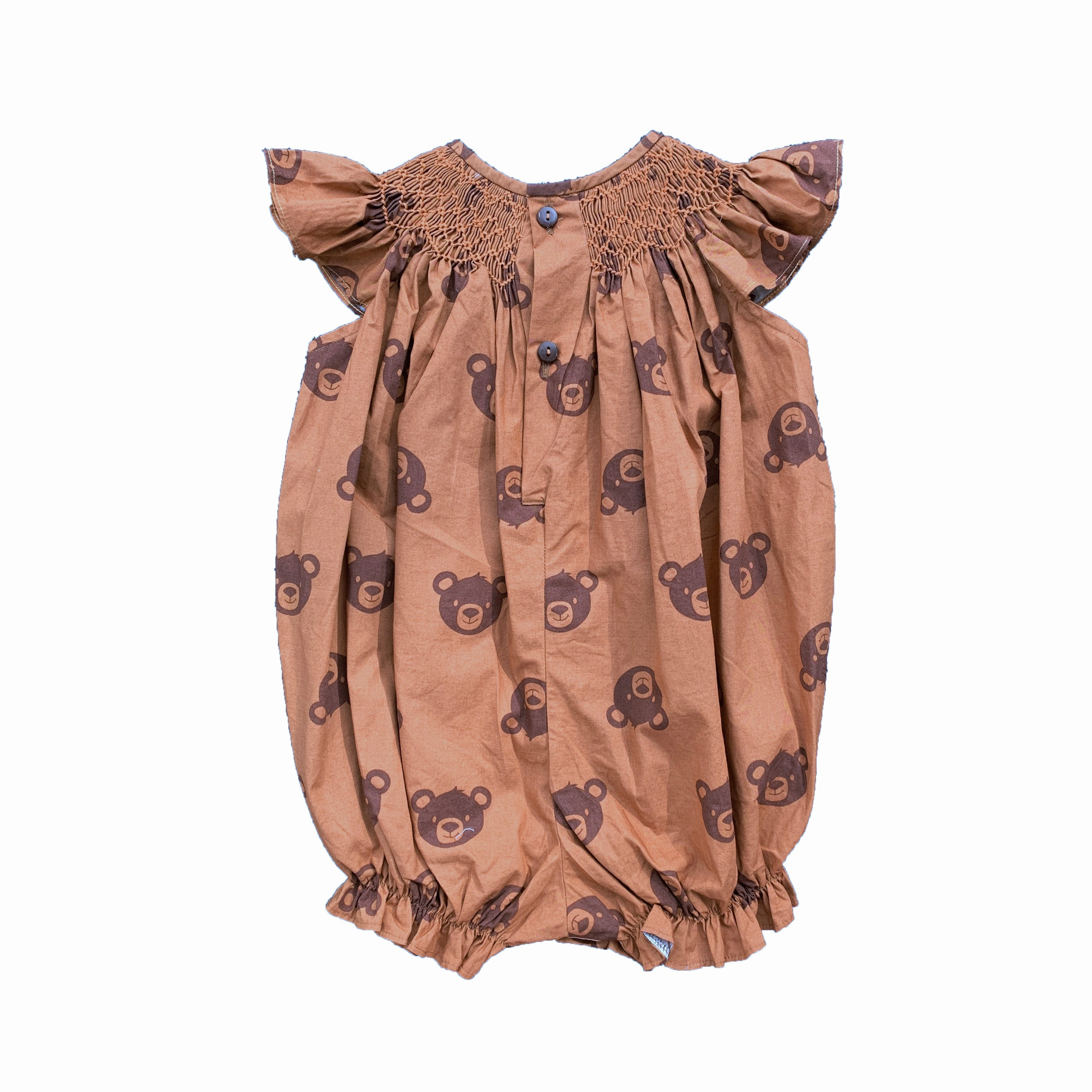 Teddy Bear Smocked Romper