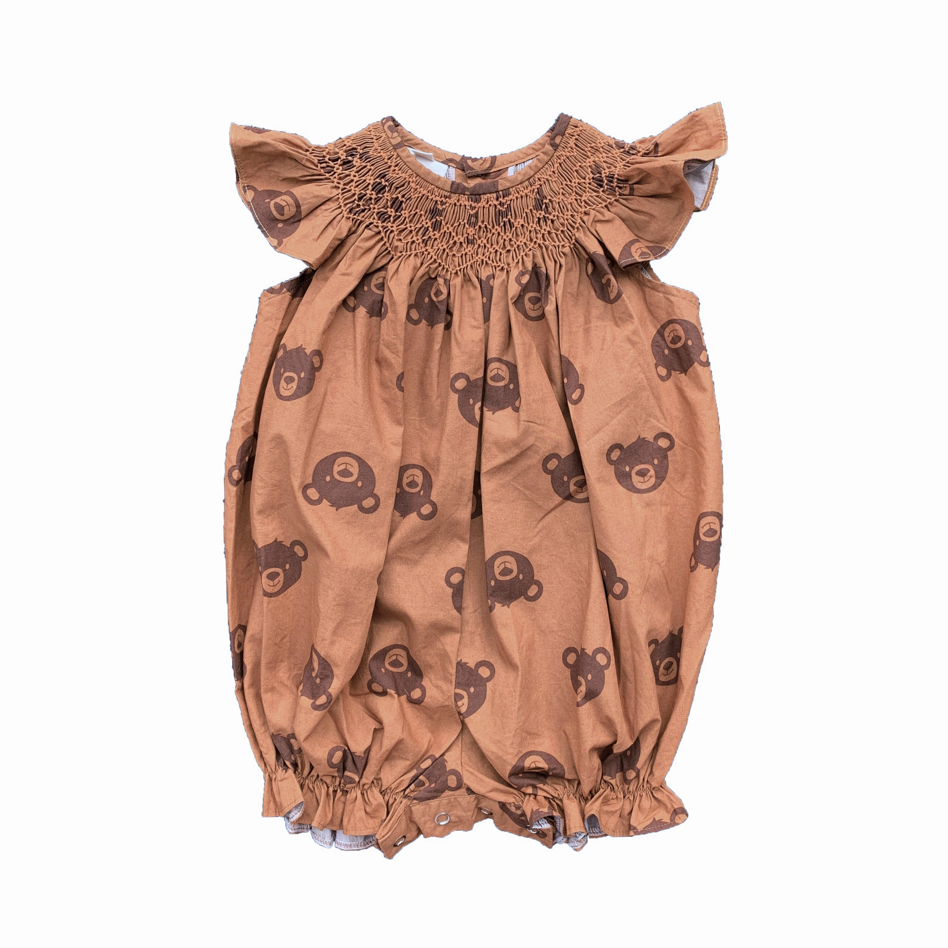 Teddy Bear Smocked Romper
