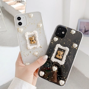 Teddy Frame Transparent TPU Case