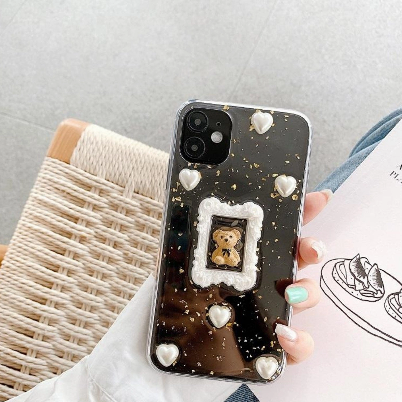 Teddy Frame Transparent TPU Case