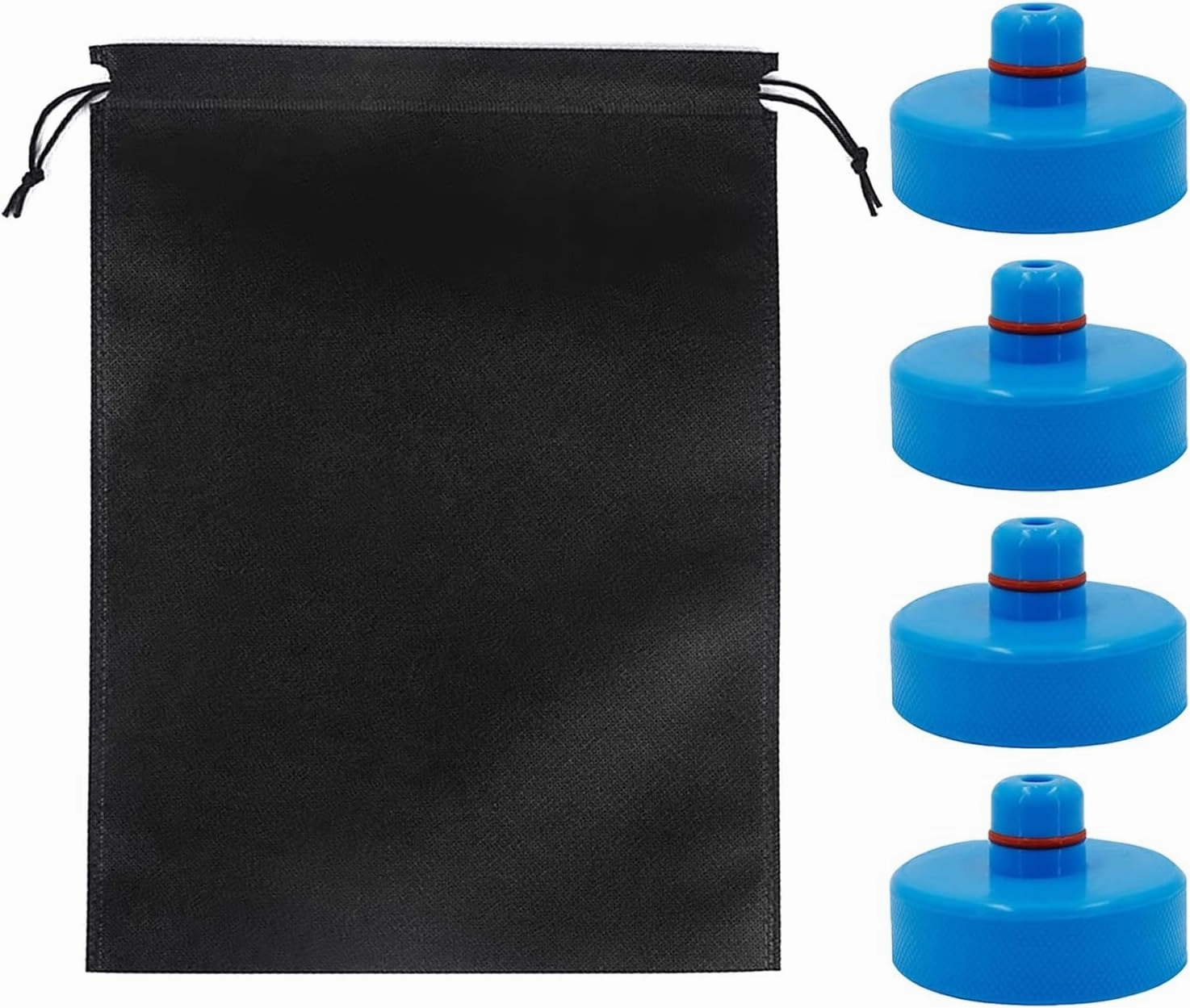 Tesla Jack Pucks Lifting Jack Pads for Tesla Model 3/Y/S/X Blue Tesla Accessories with Tire Repair Tools Kit for Tesla Vehicles 2016 to 2025,4 Pucks with Storage Case