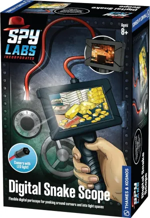 Thames & Kosmos Spy Labs Inc: Digital Snake Scope | Detective Toy for Boys & Girls Ages 8  | Flexible 26-inch Digital Periscope Camera for Discreet Pretend Play Investigations