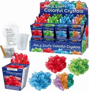 Thames & Kosmos Make & Display Colorful Crystals Gift Set | 16 Crystal Growing STEM Kits | Safely Grow, Display Dazzling Crystals in Many Colors | Party Favors, Stocking Stuffers, Easter Baskets