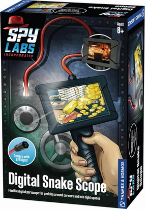 Thames & Kosmos Spy Labs Inc: Digital Snake Scope | Detective Toy for Boys & Girls Ages 8  | Flexible 26-inch Digital Periscope Camera for Discreet Pretend Play Investigations