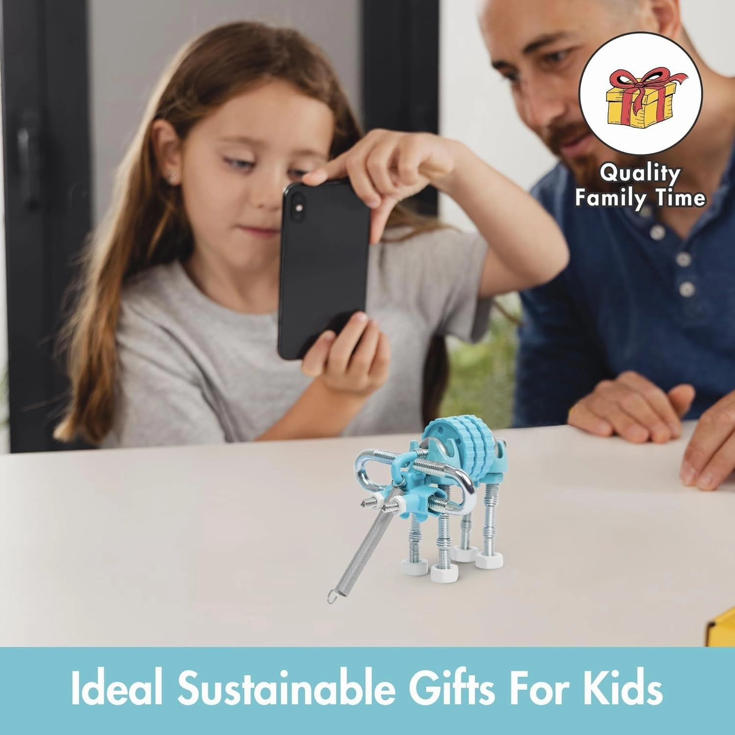 The Off Bits STEAM Building Kit, Educational Build Your Own Elephant Robot Toy for Kids Age 6 7 8 9  Year Old Boys & Girls, Animal Stem Toys Engineering Kit, Construction Toys STEAM Gift Ideas