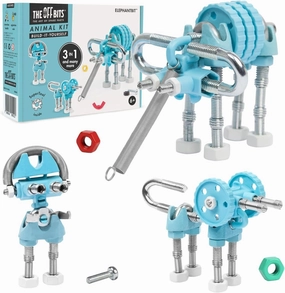 The Off Bits STEAM Building Kit, Educational Build Your Own Elephant Robot Toy for Kids Age 6 7 8 9  Year Old Boys & Girls, Animal Stem Toys Engineering Kit, Construction Toys STEAM Gift Ideas