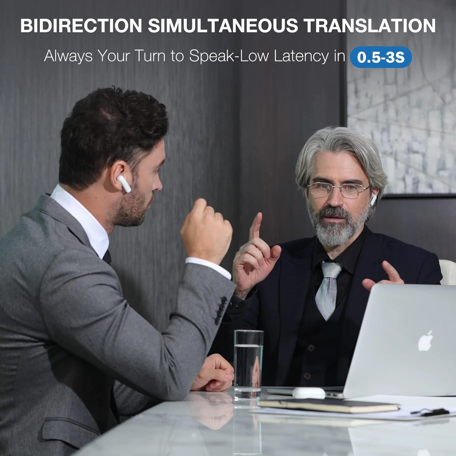 Timekettle WT2 Edge W3 Translator Device, Bidirection Simultaneous Translation, Translator Earbuds with 40 Languages, Offline Translator, Fast Reaction with Revolutionary Al Tech, Offline Version
