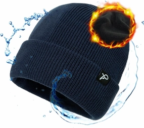 TOP-EX Oversized L/XL/XXL Waterproof Beanie Fleece Lined Hat for All-Weather Winter Warm Men Women Unisex