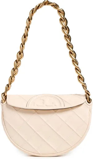 Tory Burch Women's Fleming Soft Mini Crescent Bag