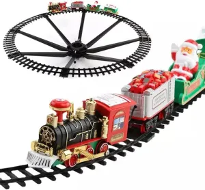 Train Set - Christmas Tree Decoration Train Around The Christmas Tree, Lights - Electric Train Toy Gift Toys for Age 3 4 5 6 7 8  Kids Toddlers