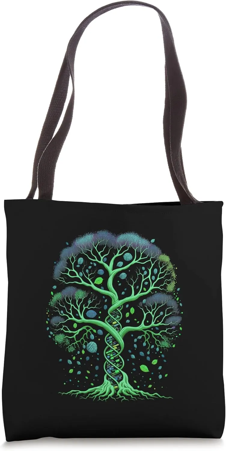 Tree of Life Shirt Infinity DNA Biologist, Earth Genetics Tote Bag