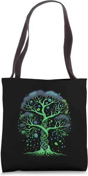 Tree of Life Shirt Infinity DNA Biologist, Earth Genetics Tote Bag