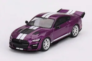 Truescale Miniatures Mini GT 1/64 Shelby GT500 Dragon Snake Concept Fuchsia Metallic Left Handle Finished Product MGT00696