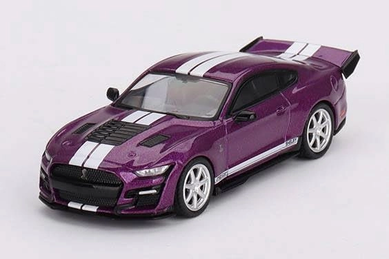Truescale Miniatures Mini GT 1/64 Shelby GT500 Dragon Snake Concept Fuchsia Metallic Left Handle Finished Product MGT00696