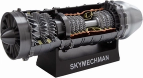 Turbofan Engine Model Kit, 1/18 Scale 3D Printed WS-15 Functional Turbofan Engine Kit, 50  PCS Assemble Kit