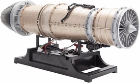 Turbofan Engine Model Kit That Works, 1/10 Full Metal Mechanical Twin Rotor Aircraft Jet Engine Model, DIY Assembly 5 Hours Build Your Own Turbofan Engine for Adults (600 PCS)