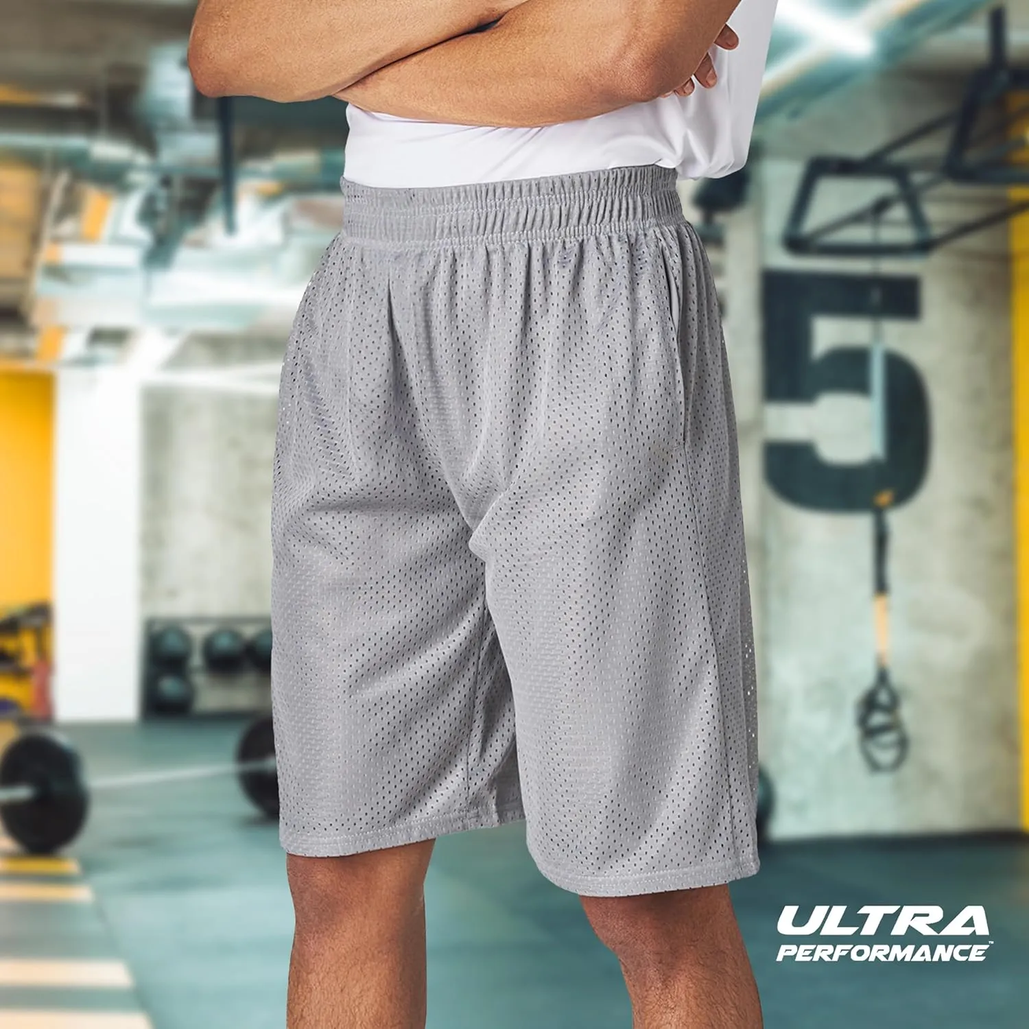 Ultra Performance Men's Athletic Mesh Short's 3 Pack Mens Basketball Shorts Gym Workout & Sport Short with Pockets for Men