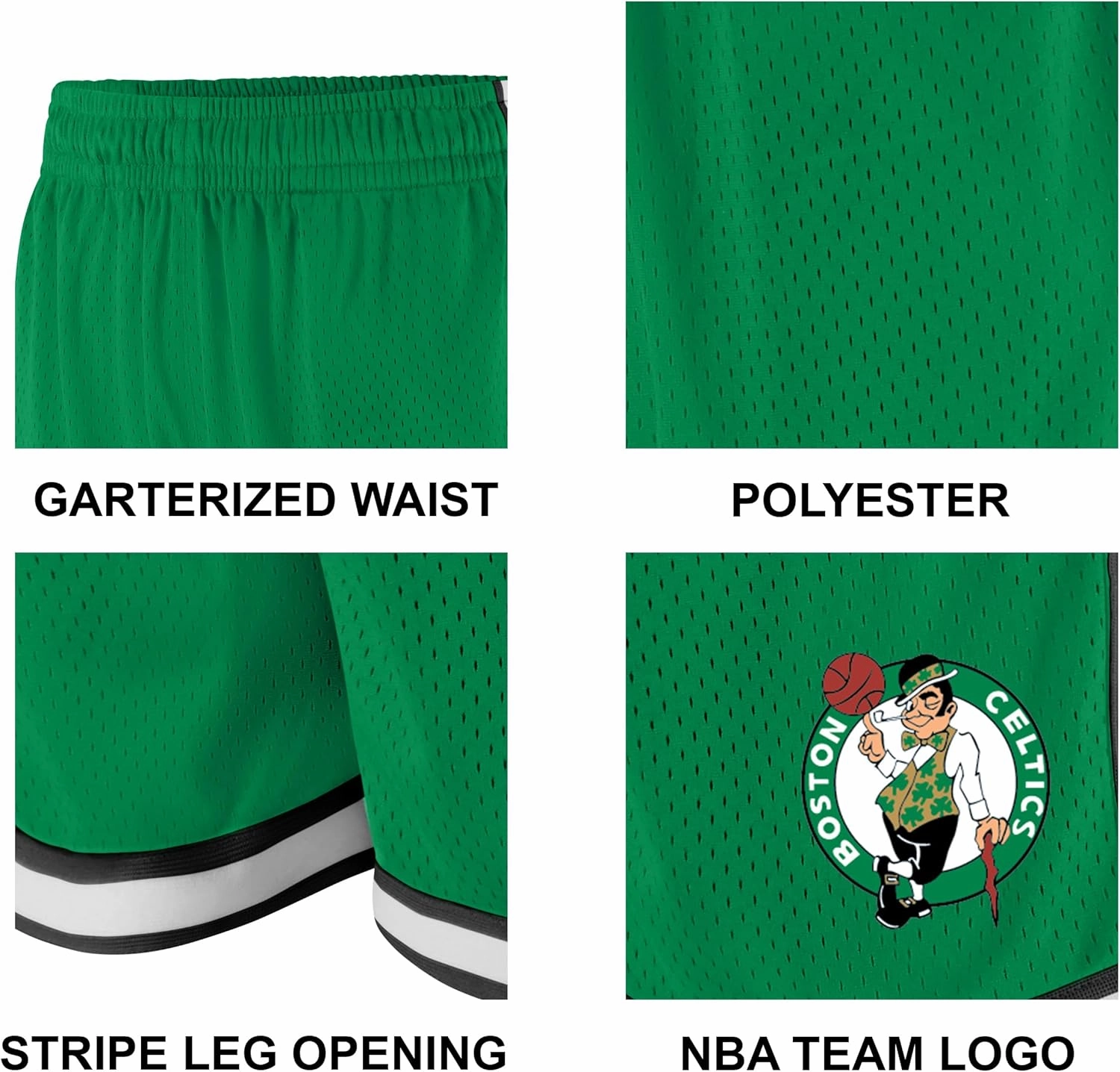 Ultra Game Men's NBA Official Active Knit Basketball Training Shorts-Classic Fit