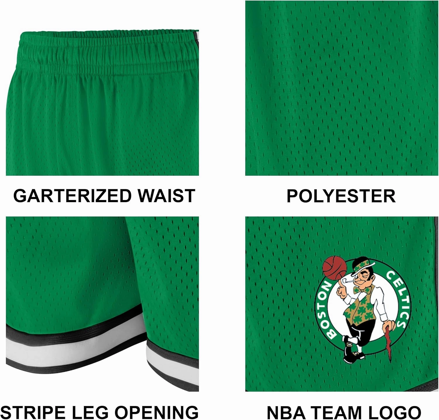 Ultra Game Men's NBA Official Soft Air Mesh Slam Basketball Shorts-Classic Fit