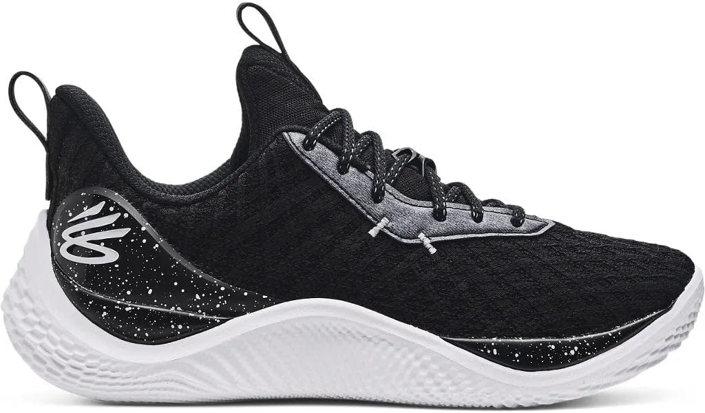 Under Armour Unisex Curry Flow 10 Team Basketball Shoes - UA Flow Cushioning Technology 4/5.5 Black/White