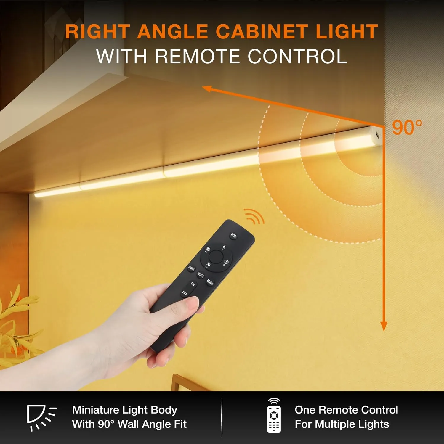 Under Cabinet Lights Remote Control,2 Pack Magnetic Dimmable Closet Lights,USB Rechargeable Wireless LED Shop Light,Ceiling and Under Counter Lights for Kitchen (White, 30CM)